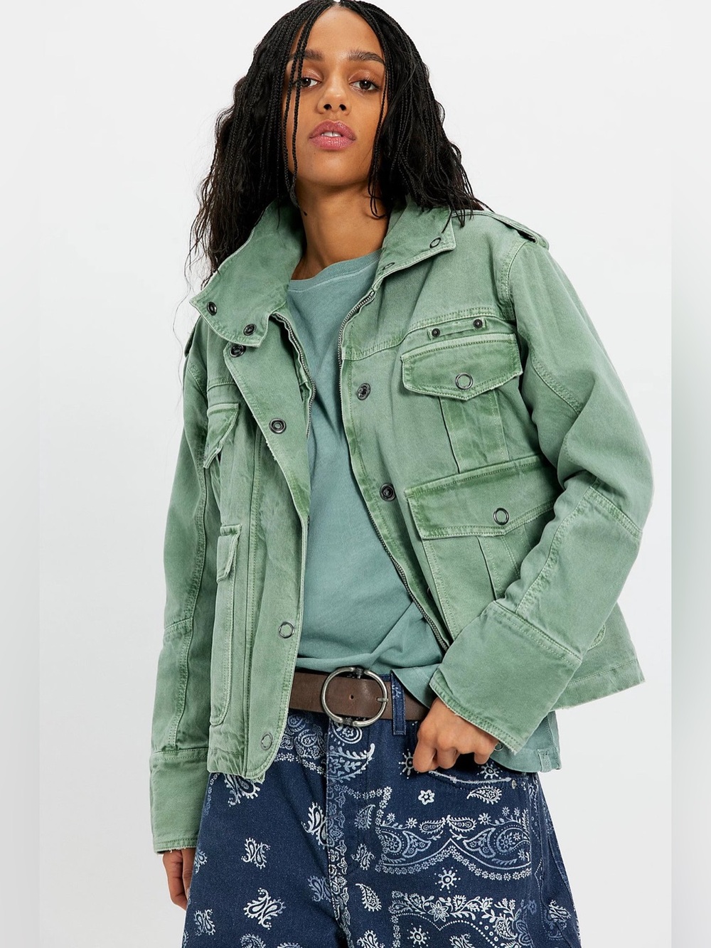 NWT! Free People We The Free Kali Washed Jacket Sz Medium
